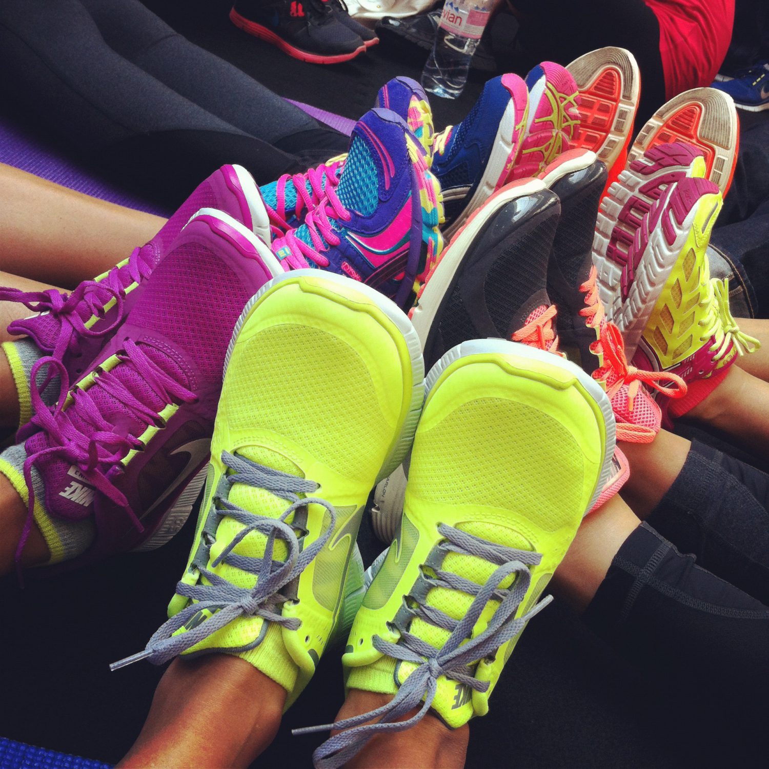 Somewhere Over the Rainbow… Neon Nikes! #FashionablyFit - BexLife by ...
